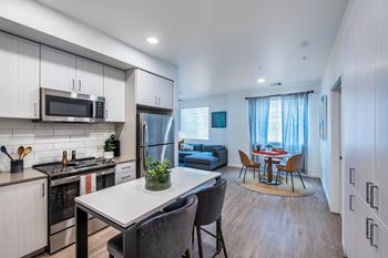 Spacious studio, one-, two- and three-bedroom floor plans